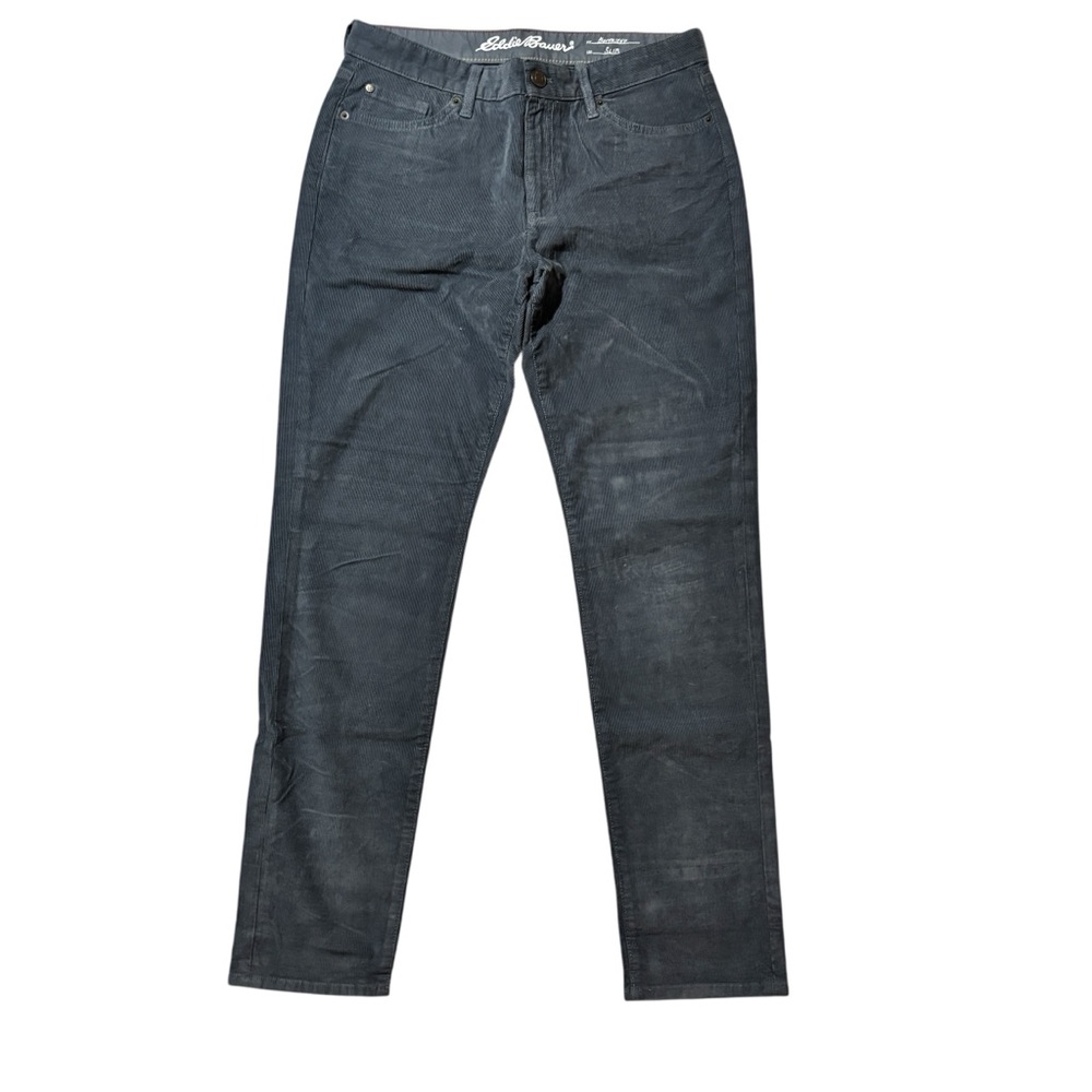 Eddie Bauer Slim Corduroy Pants Dusty Blue Color